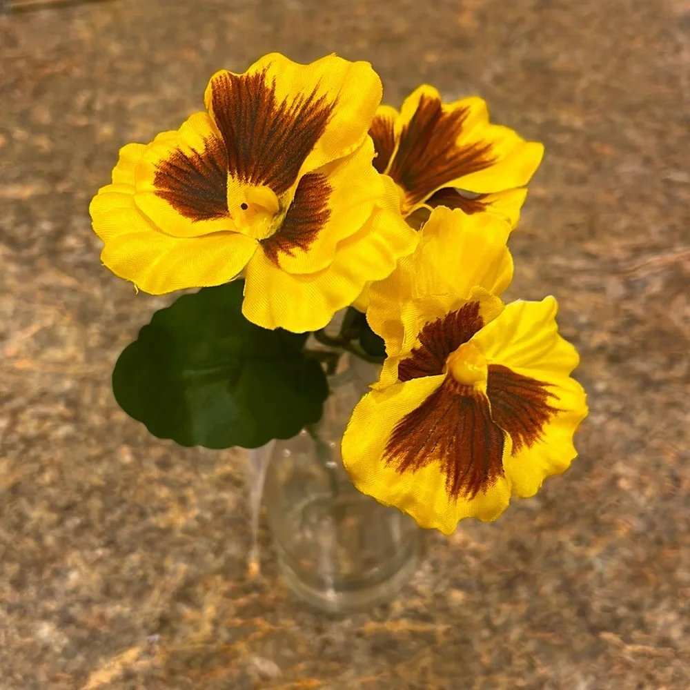 Spring Floral Arrangement in Glass Vase